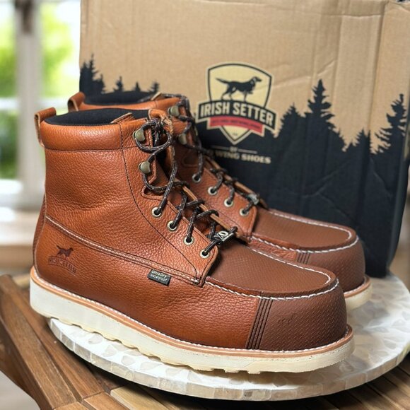 Red Wing Irish Setter Wingshooter XD Men Work Boot 11.5 E2 Waterproof EH Moc Toe - Picture 3 of 16
